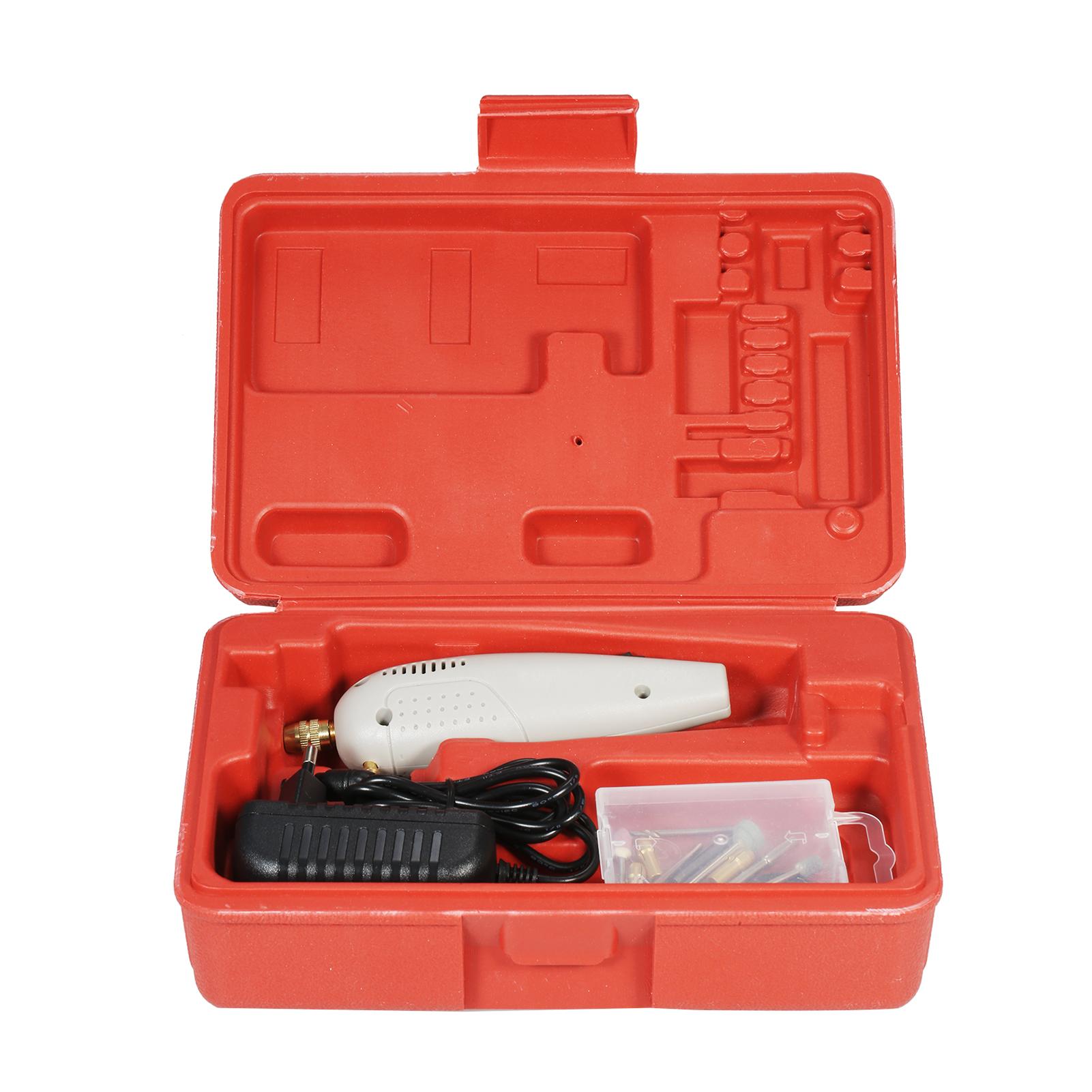 Mini Rotary Tool Corded Power Drill Portable Electric Grinder Set with Stone Grinding Bits and Grinding Discs for