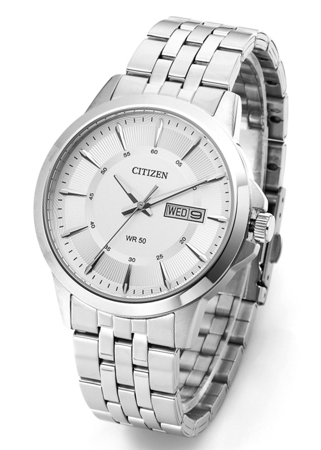 Đồng Hồ Nam Citizen Dây Thép Không Gỉ BF2011-51A - Mặt Trắng