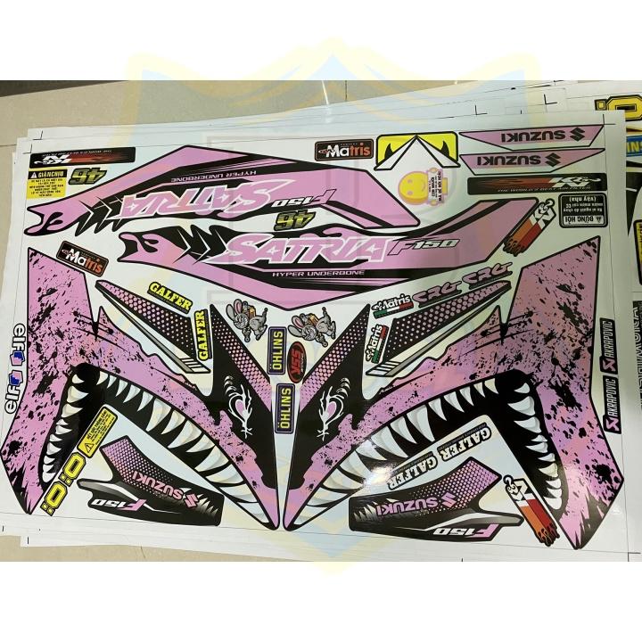 Tem rời dành cho satria fi cá mập đen