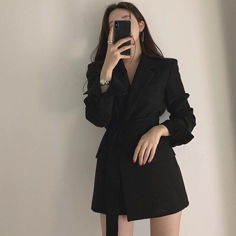 Áo khoác Blazer nữ thu đông hai lớp chất đẹp mẫu mới mã HQ08