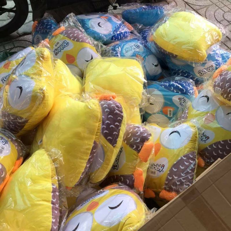 Gối ôm cú bông xinh xắn- Gối tựa lưng văn phòng hình thú -ALOHA STORE - SHOP Giao màu ngẫu nhiên