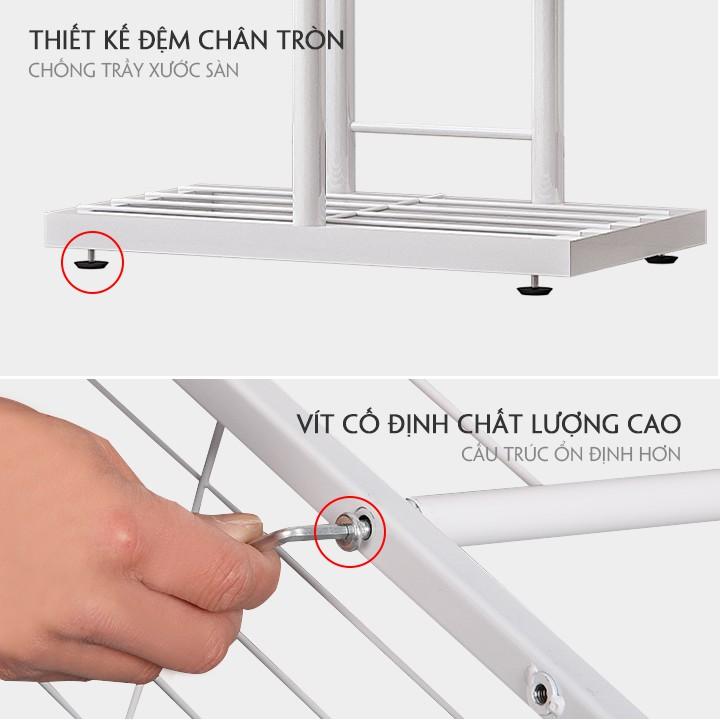 Kệ hoa trong nhà nhiều tầng, chịu lực tốt, sơn chống rỉ cao cấp, thiết kê chân tròn phong cách hiện đại nhiều kích thước