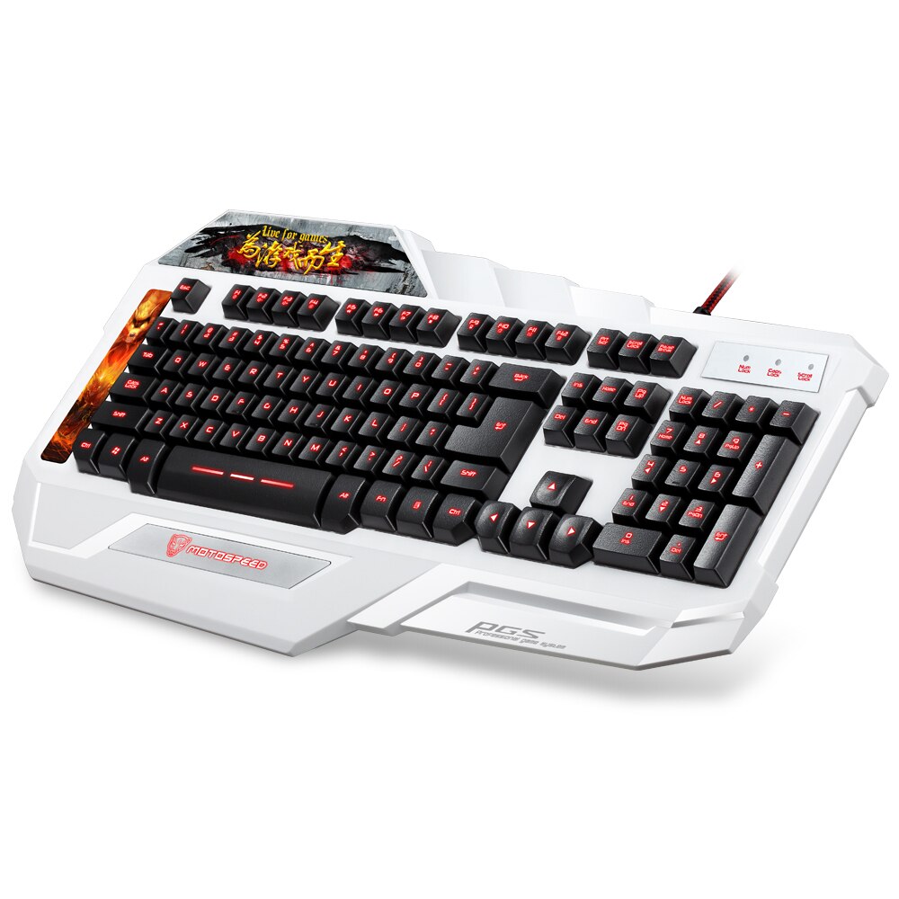 Bàn phím giả cơ Motospeed K90L Gaming Keyboard có LED 7 màu (Giao màu ngẫu nhiên) - Hàng chính hãng