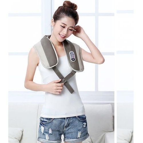 Máy Massage Cổ Vai Gáy Nhật Bản - Tặng Máy Rửa Mặt Cao Cấp