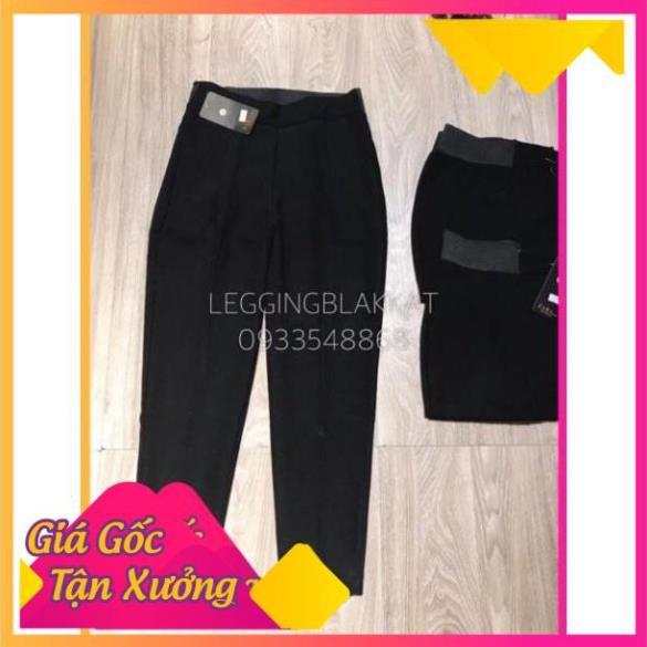 QUẦN BAGGY NỬA SAU CHUN CO DÃN BIGSIZE CHẤT TUYẾT MƯA KHÓA LỆ HÔNG THỜI TRANG BANAMO FASHION QUẦN BAGGY CHUN SAU 835