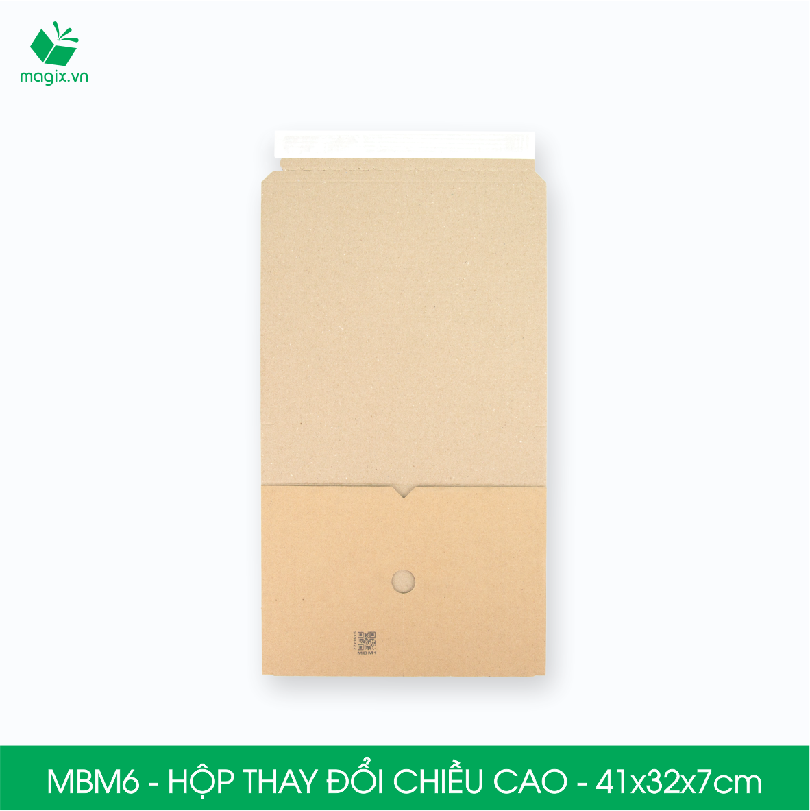 MBM6 - 41x32x7cm - Combo 100 Hộp carton thay đổi chiều cao - Thùng carton đóng hàng