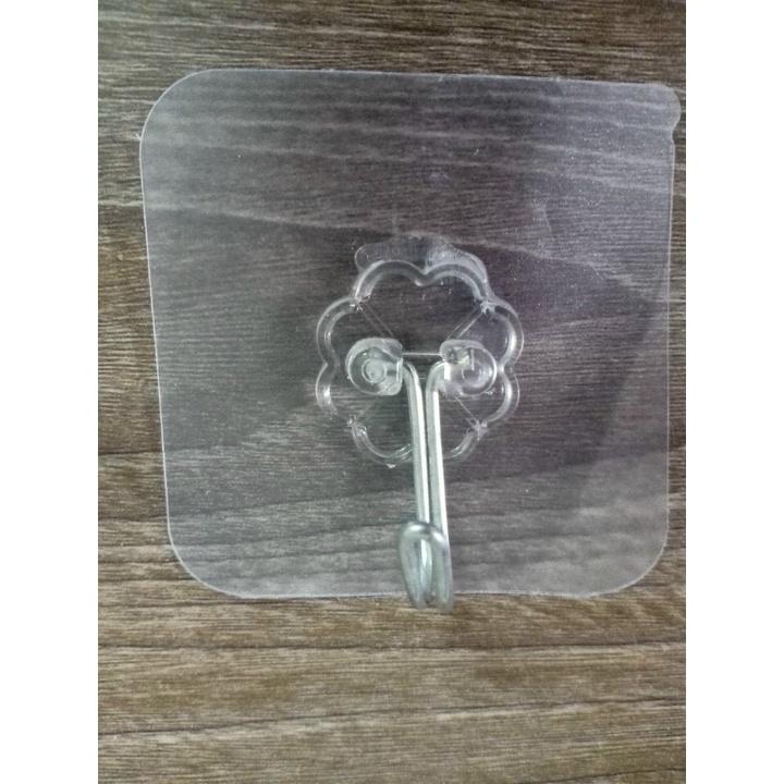 Móc Dán Tường Siêu Dính Trong Suốt Chịu Lực Tốt Treo Tường Chắc Chắn 6x6 cm