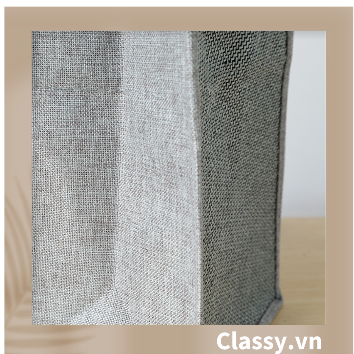 Túi Đay Trơn Retro hình trụ đứng, Kiểu dáng Vintage - Sản phẩm thân thiện với Môi trường T239