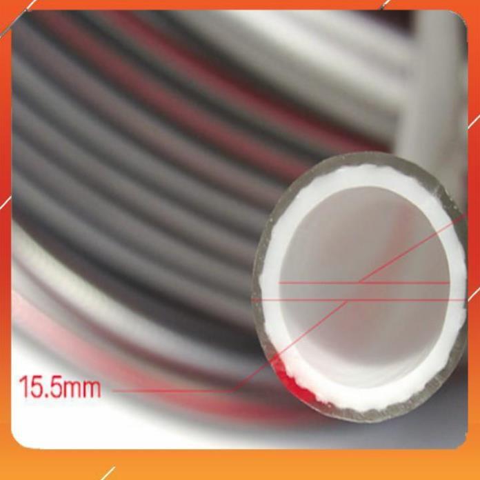Bộ dây vòi xịt bơm nước tưới rửa , tăng áp 3 lần, loại 15m 206236 đầu đồng,cút,nối đen+ đai