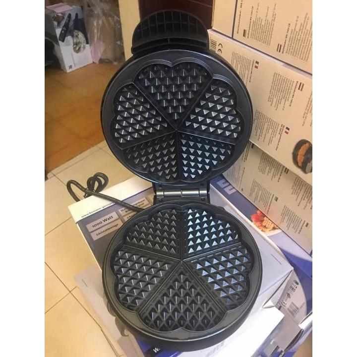 Máy Nướng Bánh WAFFLE BOMANN, Máy Làm Bánh Ngọt, Mặn, Công Suất 1200W, Nhập Đức, BH 12 Tháng