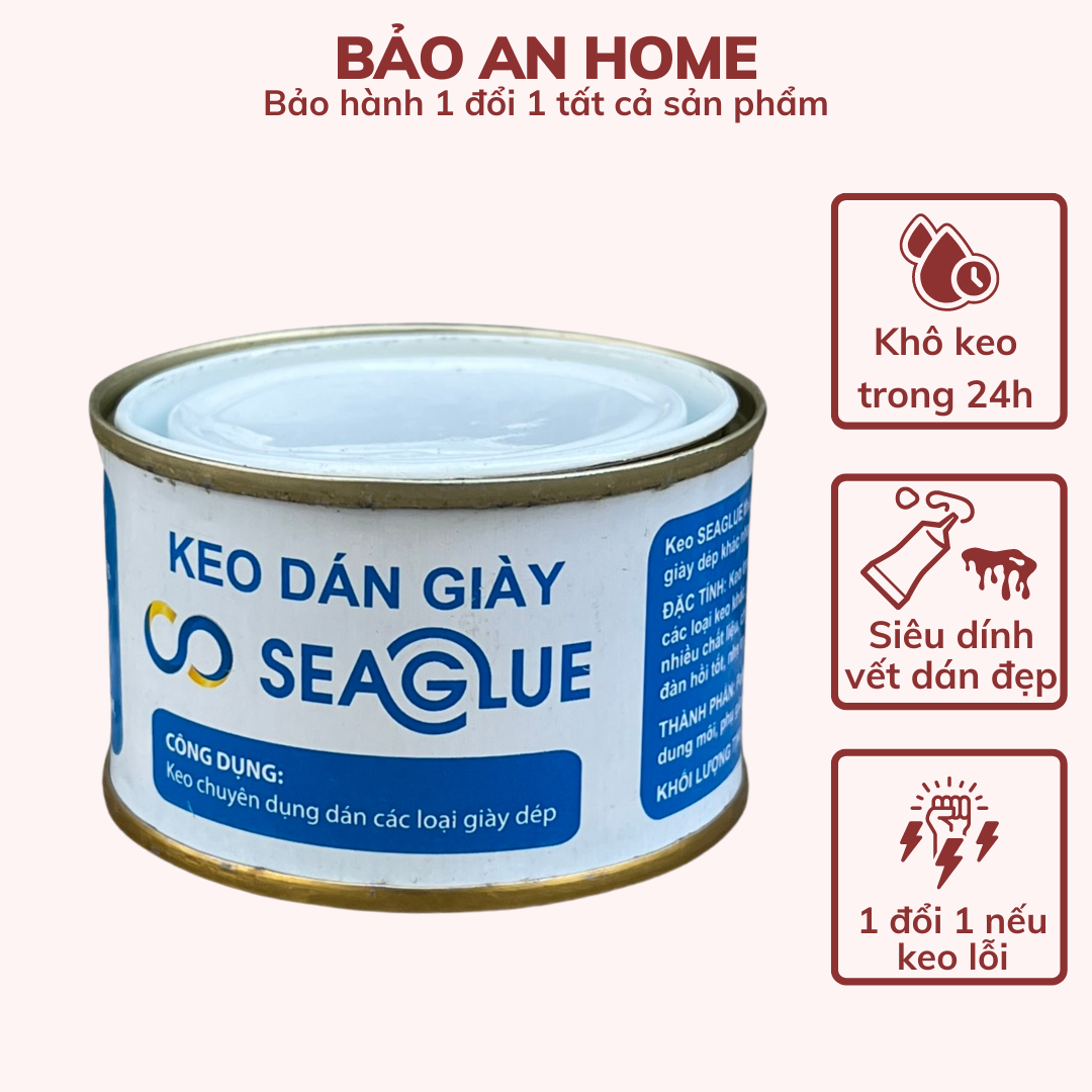 Keo dán giày Seaglue siêu chắc chống nước tốt tặng khăn microfiber BaoAn chính hãng