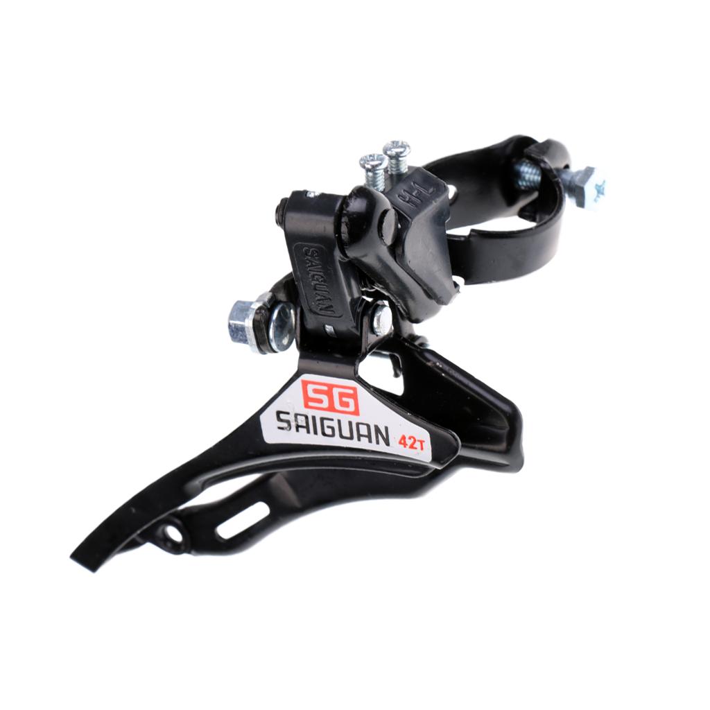 Bicycle Front Derailleur 31.8mm Clamp Bottom/Top Pull Mountain Road Bike MTB Bicycle Parts Black