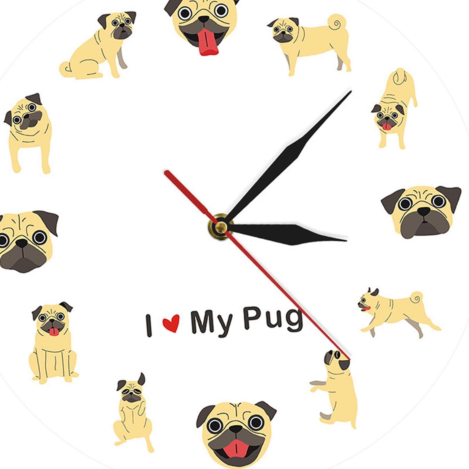 Wall Clock Cartoon Quiet Decorative Clock 12 inch for Kitchen
