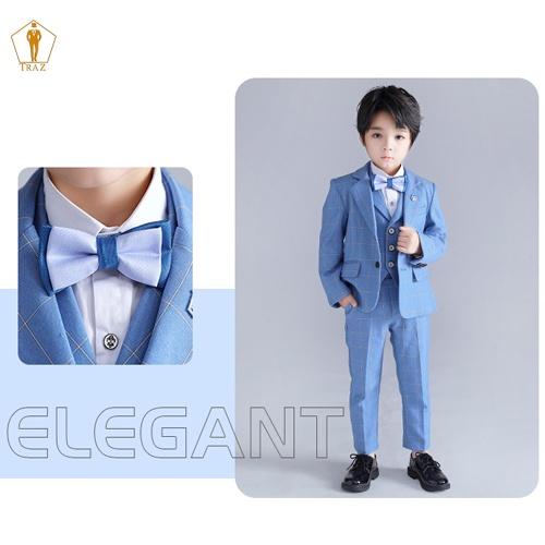 Set bộ vest TRAZ màu sáng xám xanh kem be