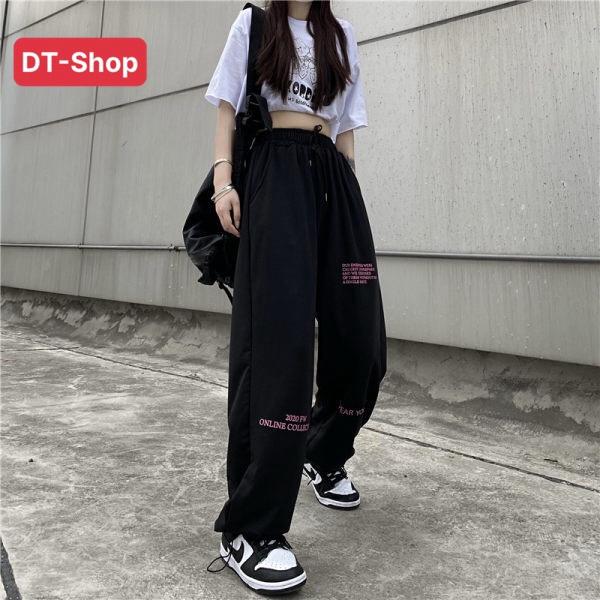 Quần ống rộng suông nữ lưng cao YOUTH - Unisex Nam Nữ mặc đẹp - DT-Shop