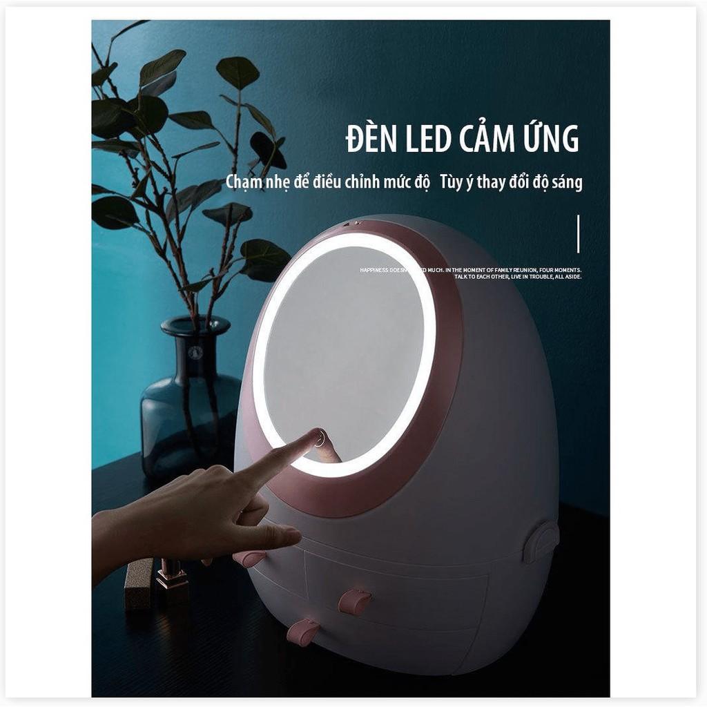 Hộp trang điểm Led cảm ứng 2021