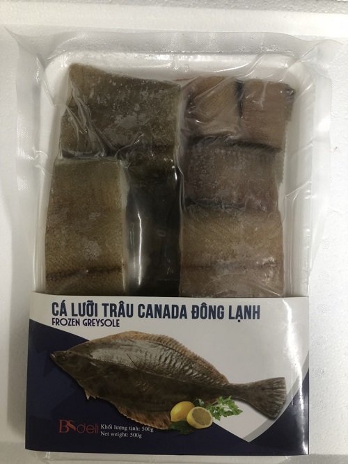 HCM - Cá lưỡi trâu Canada làm sạch vĩ 500g /Frozen Grey Sole