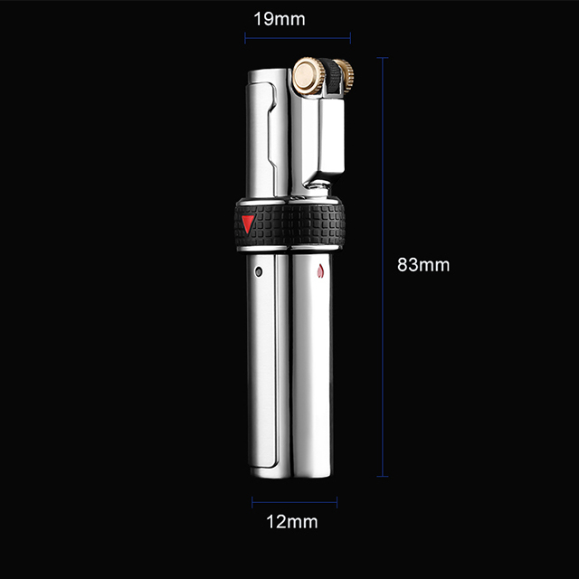 Vỏ Hột Quẹt Bật Lửa Jobon ZB-696 Khò 3 Tia Sử Dụng Gas Đá Cao Cấp Có Khóa Rảnh Tay - Nhiều Màu