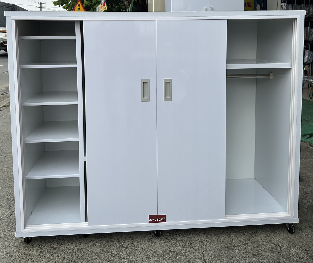 Tủ lùa nhiều ngăn Juno Sofa ngang 1m5 x Cao 1m2 x sâu 45 cm.