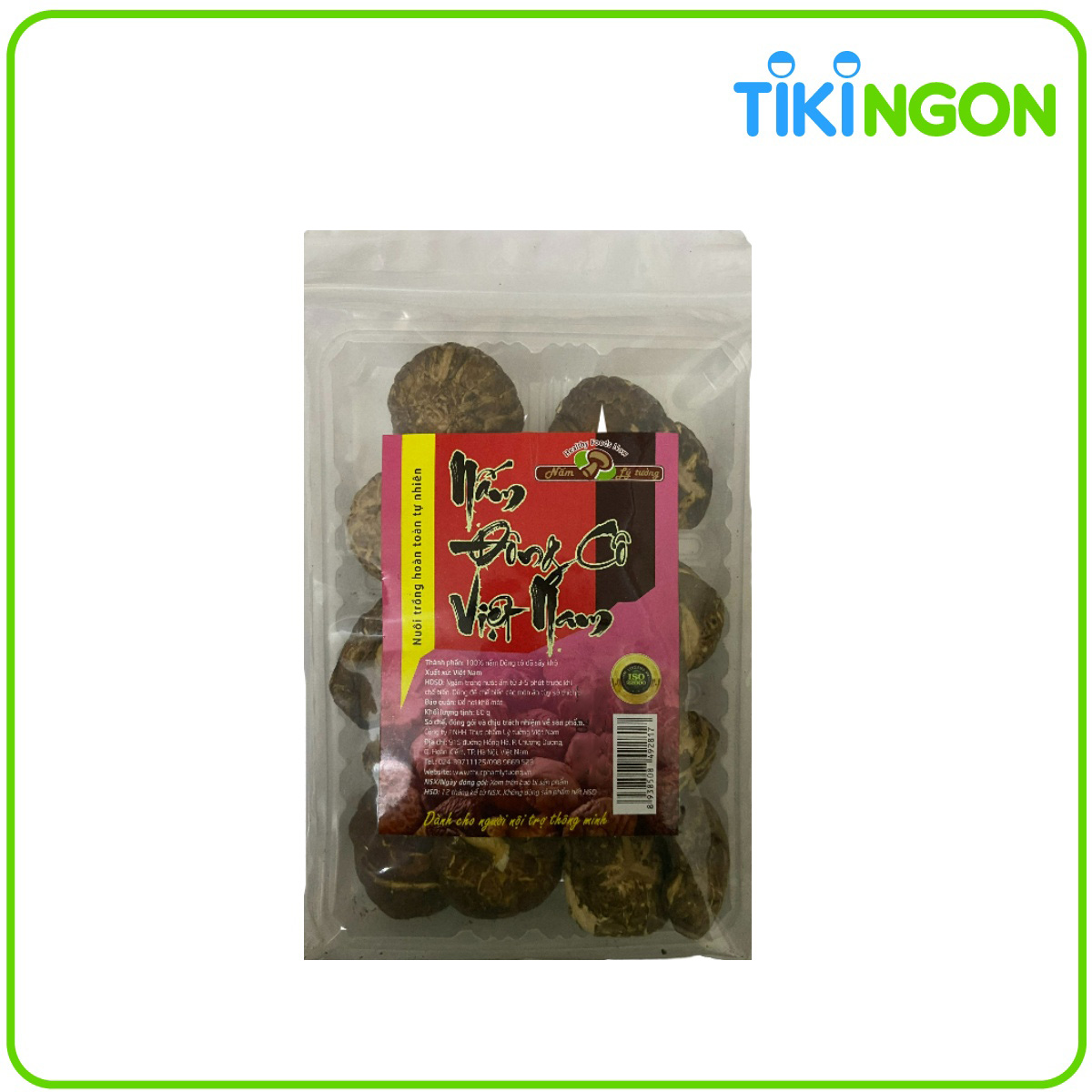Nấm Đông Cô Khô Lý Tưởng Việt 60g