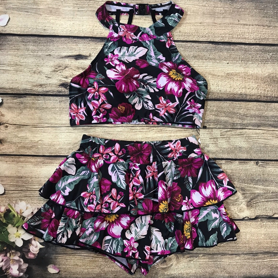 Set Váy Bơi Nữ Áo Yếm - Chat Shop Gửi Màu - Freesize
