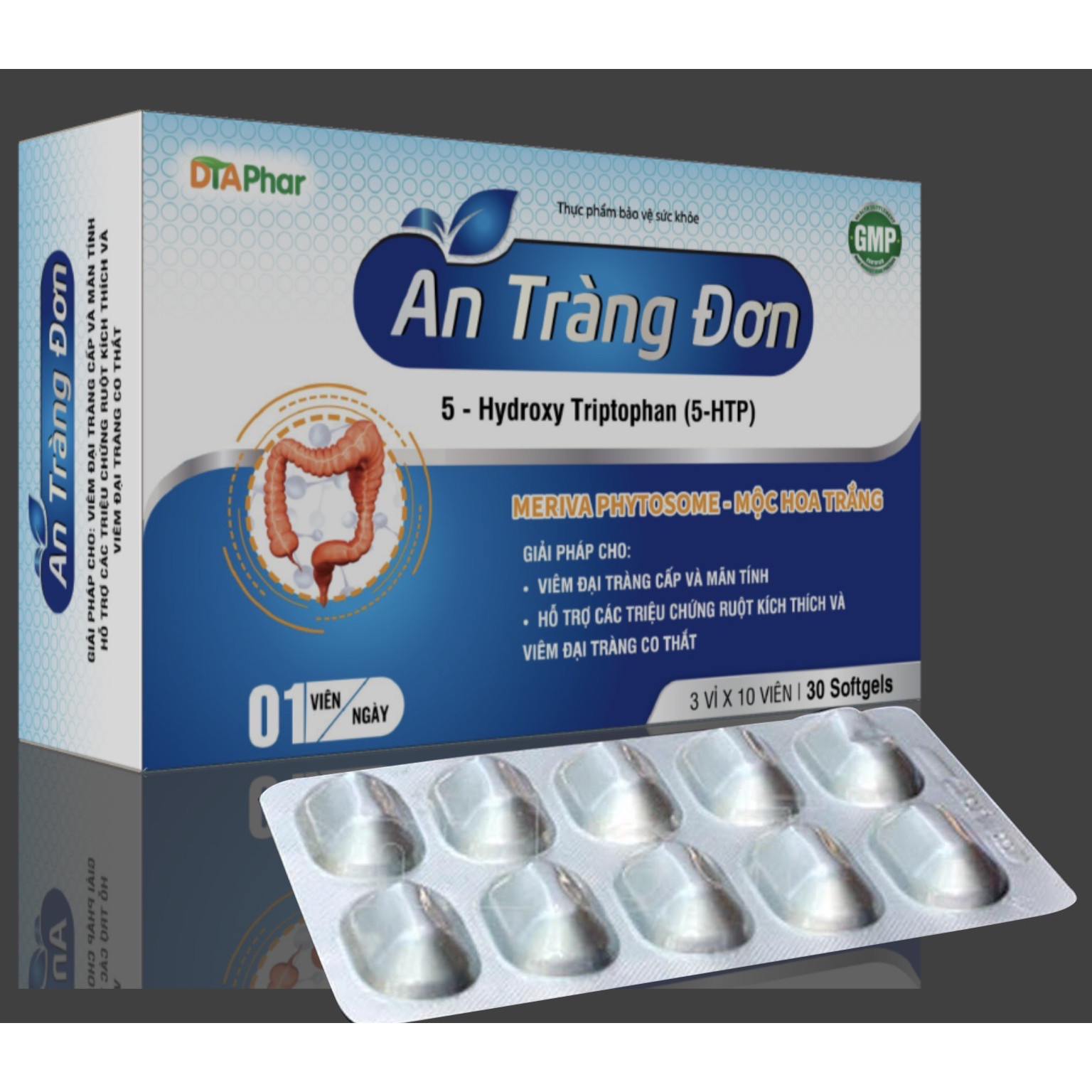 AN TRÀNG ĐƠN - Hỗ Trợ Điều Trị Viêm Đại Tràng Hộp 30 Viên )