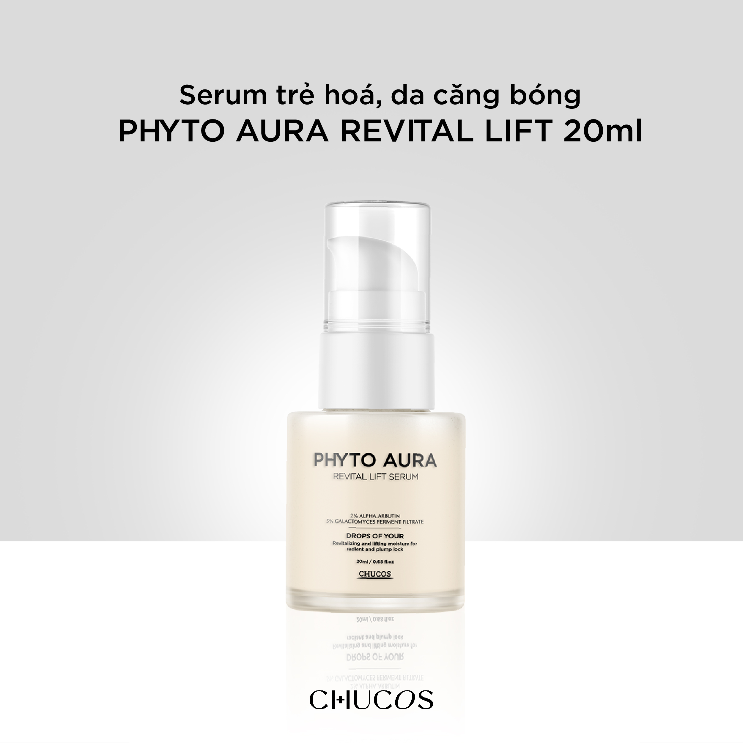 Serum trẻ hóa, căng bóng REVITALIZING LIFTING ANTI-AGING cung cấp 33% protein phi sợi đàn hồi cho da 20ml