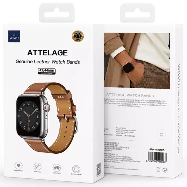 Dây đeo da Wiwu Attelage Genuine Leather Watch Bands dành cho đồng hồ