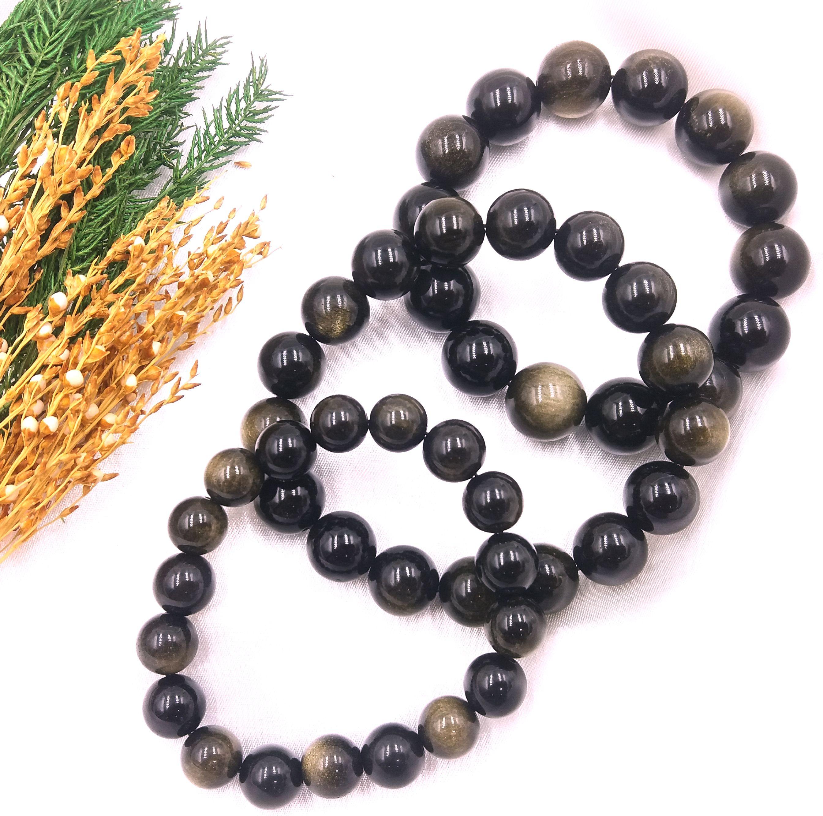 Vòng Tay Đá Núi Lửa Obsidian