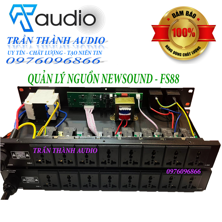 Quản lý nguồn dàn âm thanh gia đình Newsound Model FS88 hàng chính hãng nhập khẩu 2023 có chế độ lọc nguồn bảo hành 12 tháng