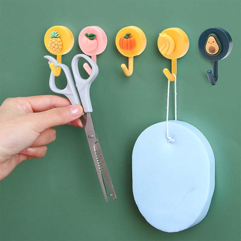 Móc treo chìa khóa gắn tường bằng nhựa hình hoạt hình trang trí nhà cửa/văn phòng