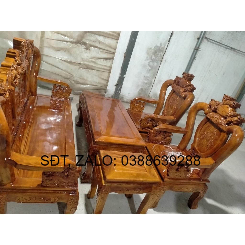 Bộ ghế gỗ lim đục rồng giá thật