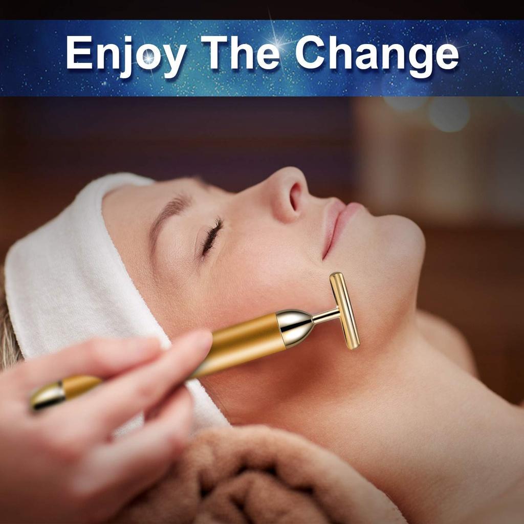 Combo 2 Máy Massage Mặt Nâng Cơ, Cây Lăn Mặt Nâng Cơ Da Cầm Tay Mát Xa Mạnh 102