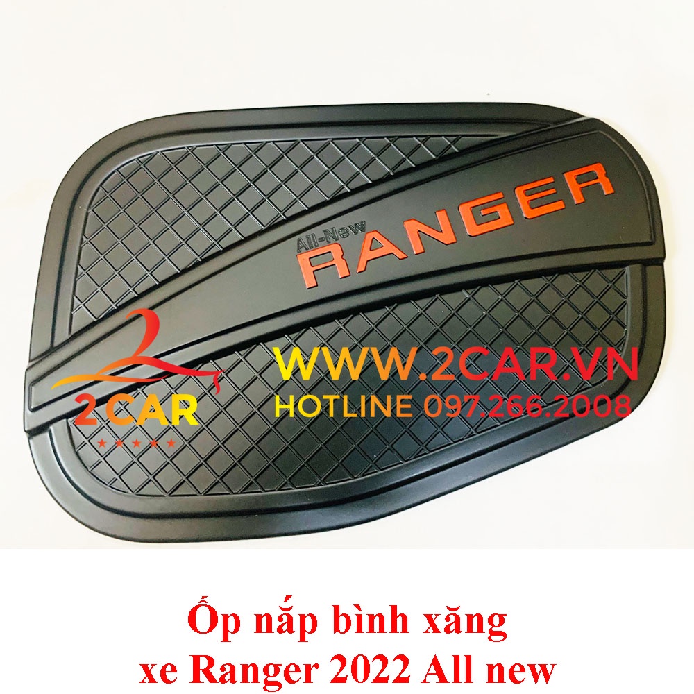Ốp Nắp Bình Xăng Xe Ford Ranger 2022 2023 Nhựa Đen cao cấp