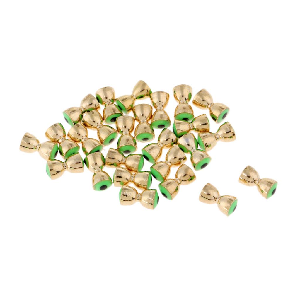 25Pcs Fly Tying Beads Brass Dumbbell Bead Eyes Fly Tying Materials