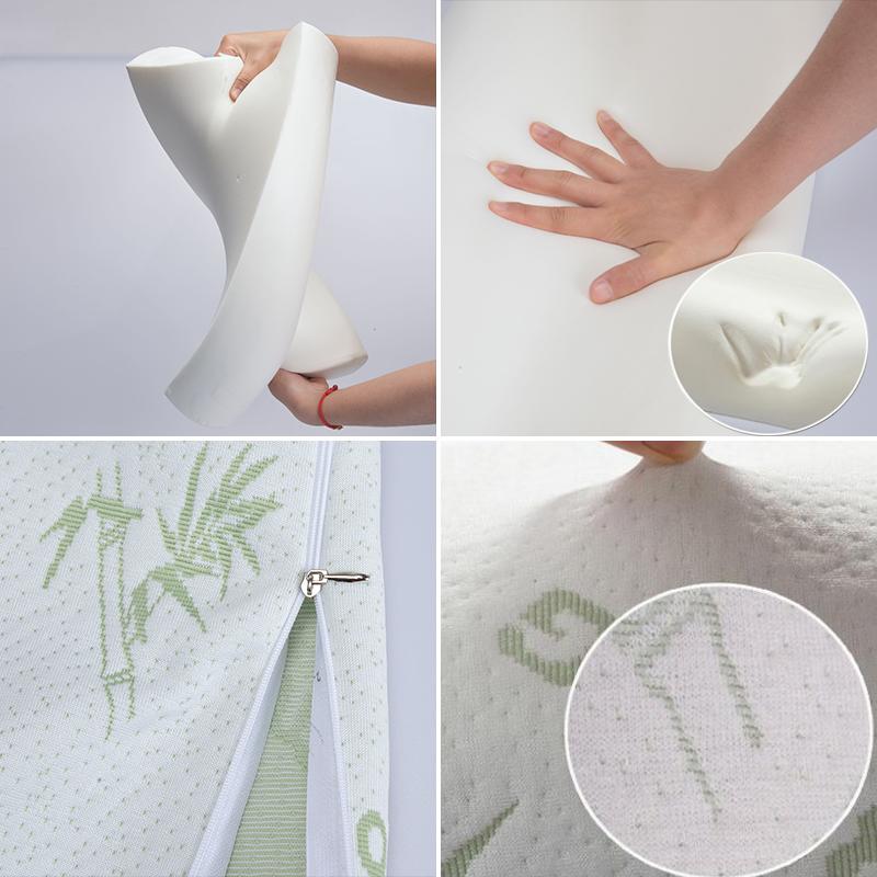 Đầm Ngủ Tre Mút Chỉnh Hình Gối Gối Oreiller Gối Travesseiro Almohada Cổ Tử Cung Kussens Poduszkap