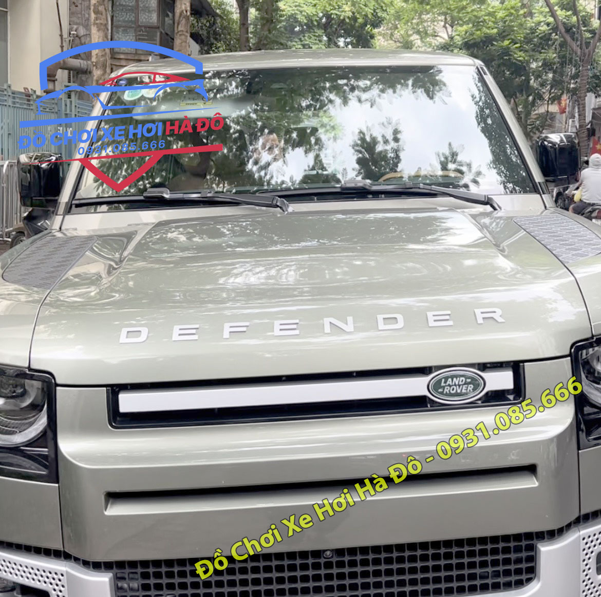 Chữ Nổi Defender Dán Nắp Capo Xe Land Rover Defender - Tem Chữ Defender Dán Capo Xe Land Rover Defender