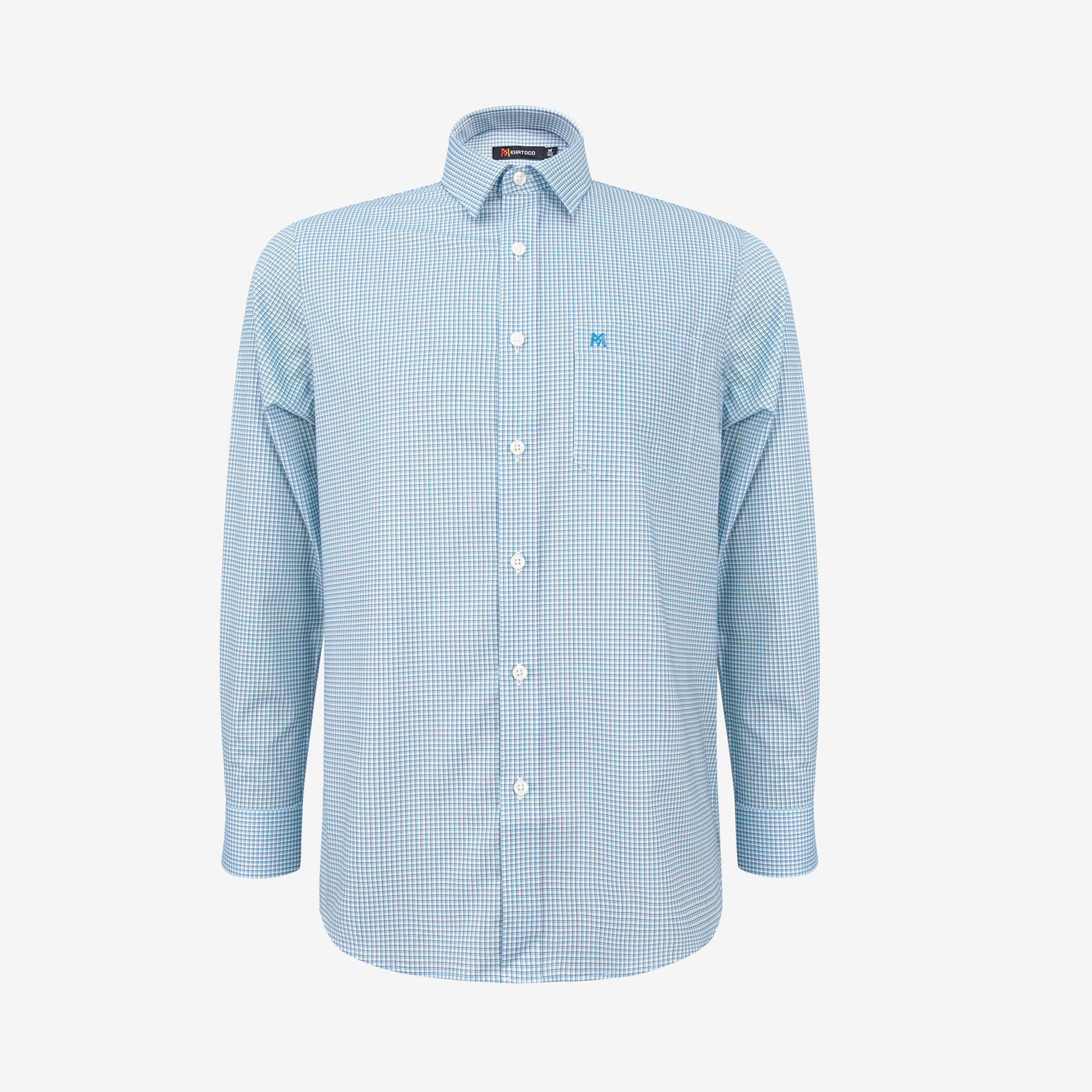 Áo sơ mi nam KHATOCO Tailor Fit dài tay A1MD538T1-CNCR813-2709-D