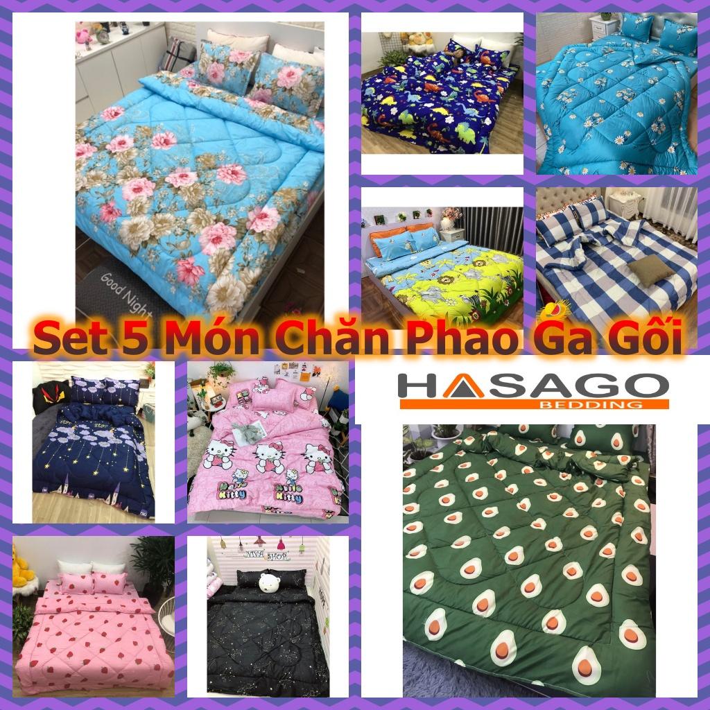 Set 5 Món Mền Phao Drap Gối Gồm 1 Mền Phao 2 áo gối 1 áo gối ôm 1 Drap Bọc Đủ Kích Thước album02