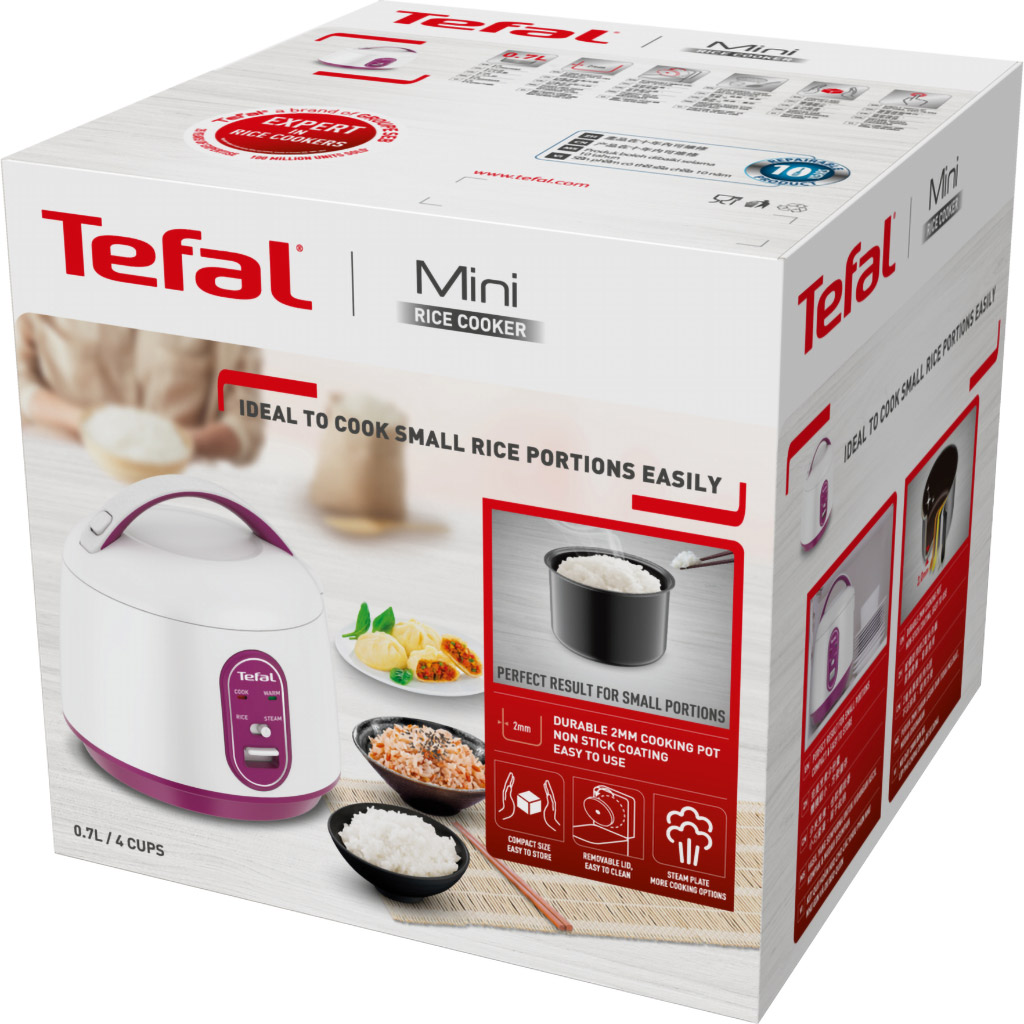 Nồi cơm điện Tefal 0.7 lít RK224168 - Hàng chính hãng