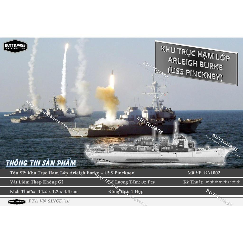 Mô Hình Lắp Ráp 3d Tàu khu trục lớp Arleigh Burke - USS Pinckney