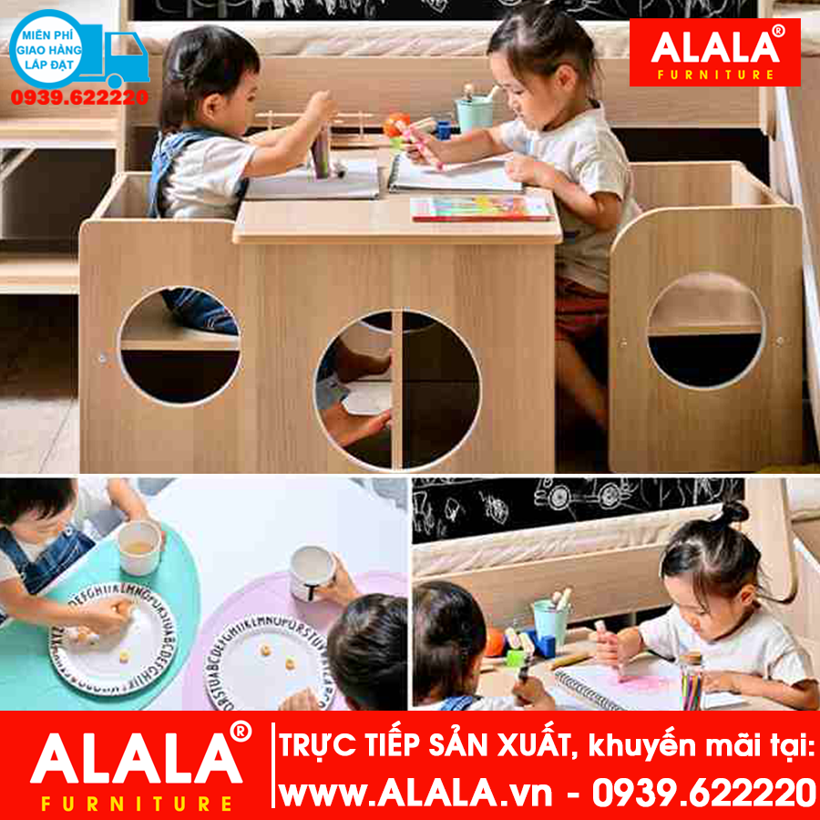 Giường ngủ cho Bé ALALA130 cao cấp - www.ALALA.vn - Za.lo: 0939.622220