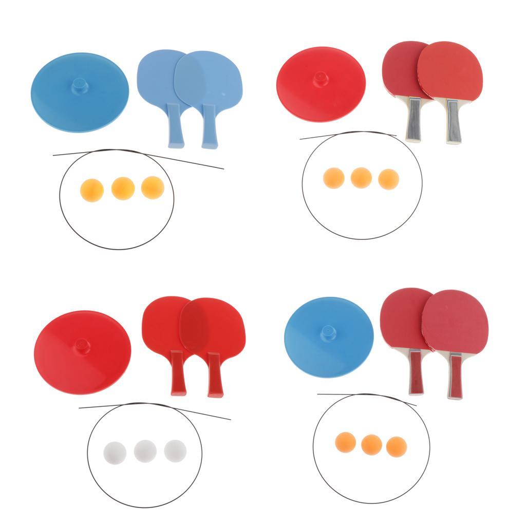 Table Tennis Trainer  Pong Balls Paddles for Training Practice - Easy to Assemble