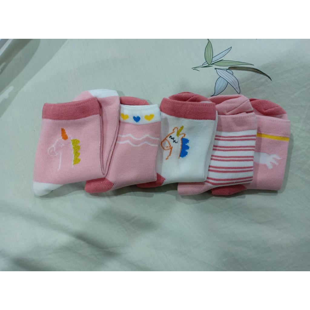 Set 5 đôi tất trẻ em xuất Hàn cao cấp ngựa Pony cho bé