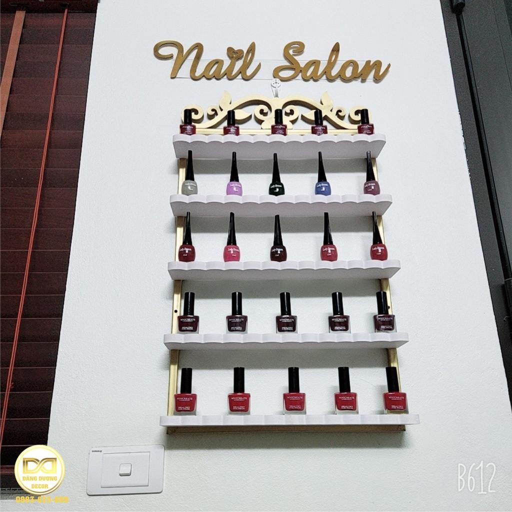 Kệ nail để sơn trang trí 5 tầng - vừa để sơn vừa trang trí shop nail