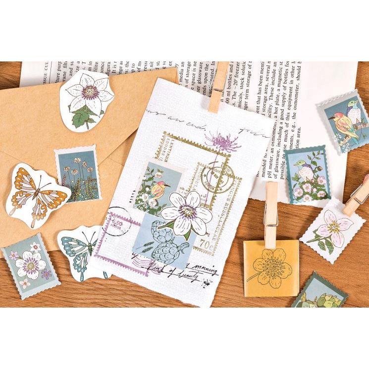 Bộ 46 Sticker Hàn Quốc dán trang trí SIÊU HOT E125
