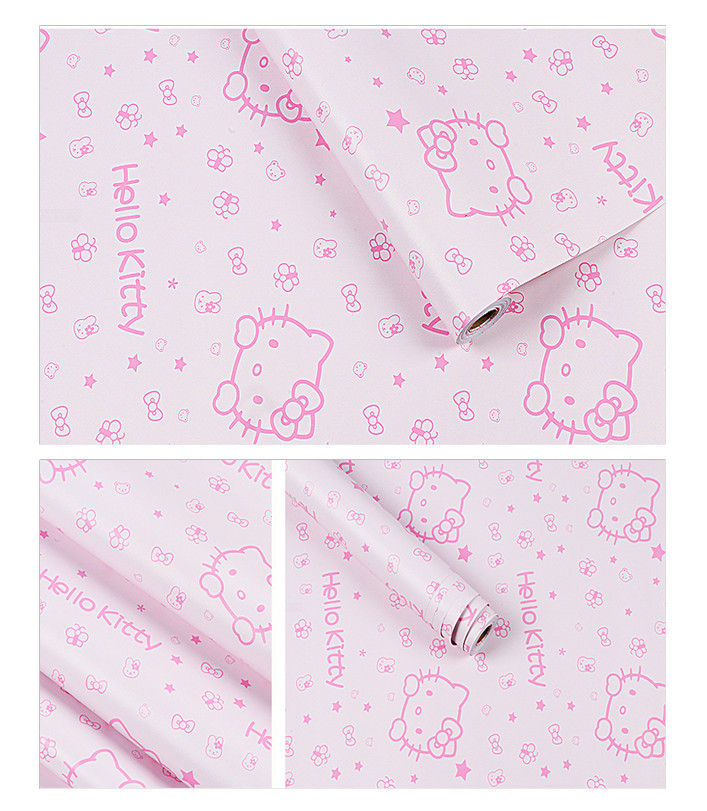 GIẤY DÁN TƯỜNG KHỔ 45CM X 10M HELLO KITTY