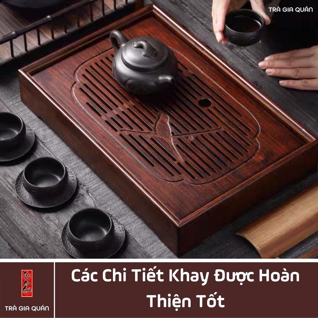 Khay Trà Tre Cao Cấp Chữ Nhật Lớn Kích Thước 50*33*6.8 KT 26