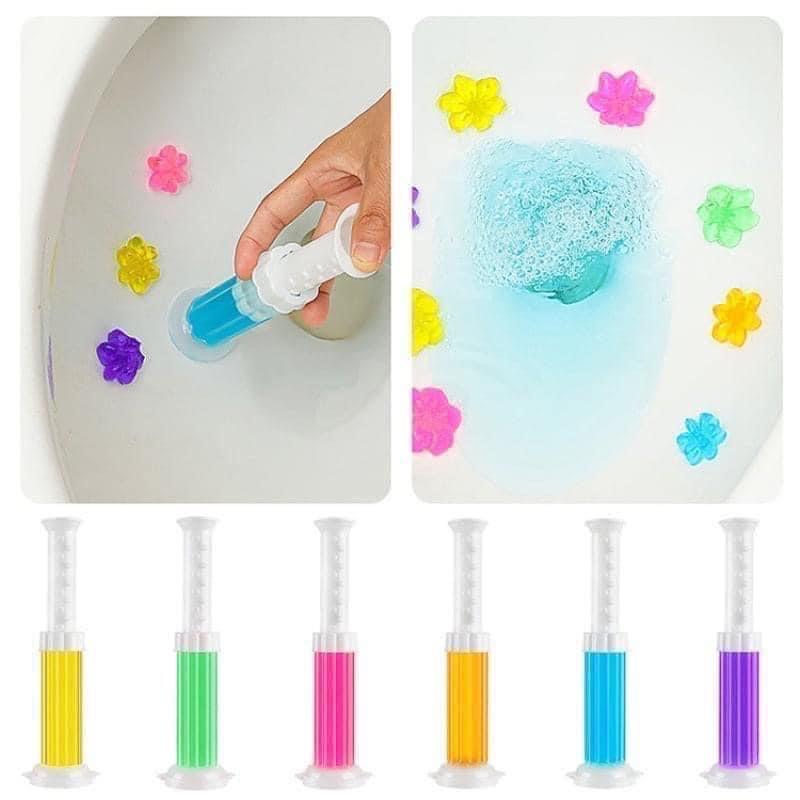 Combo 4 gel thơm làm sạch khử mùi vệ sinh Diệt khuẩn khử trùng bồn cầu hình bông hoa