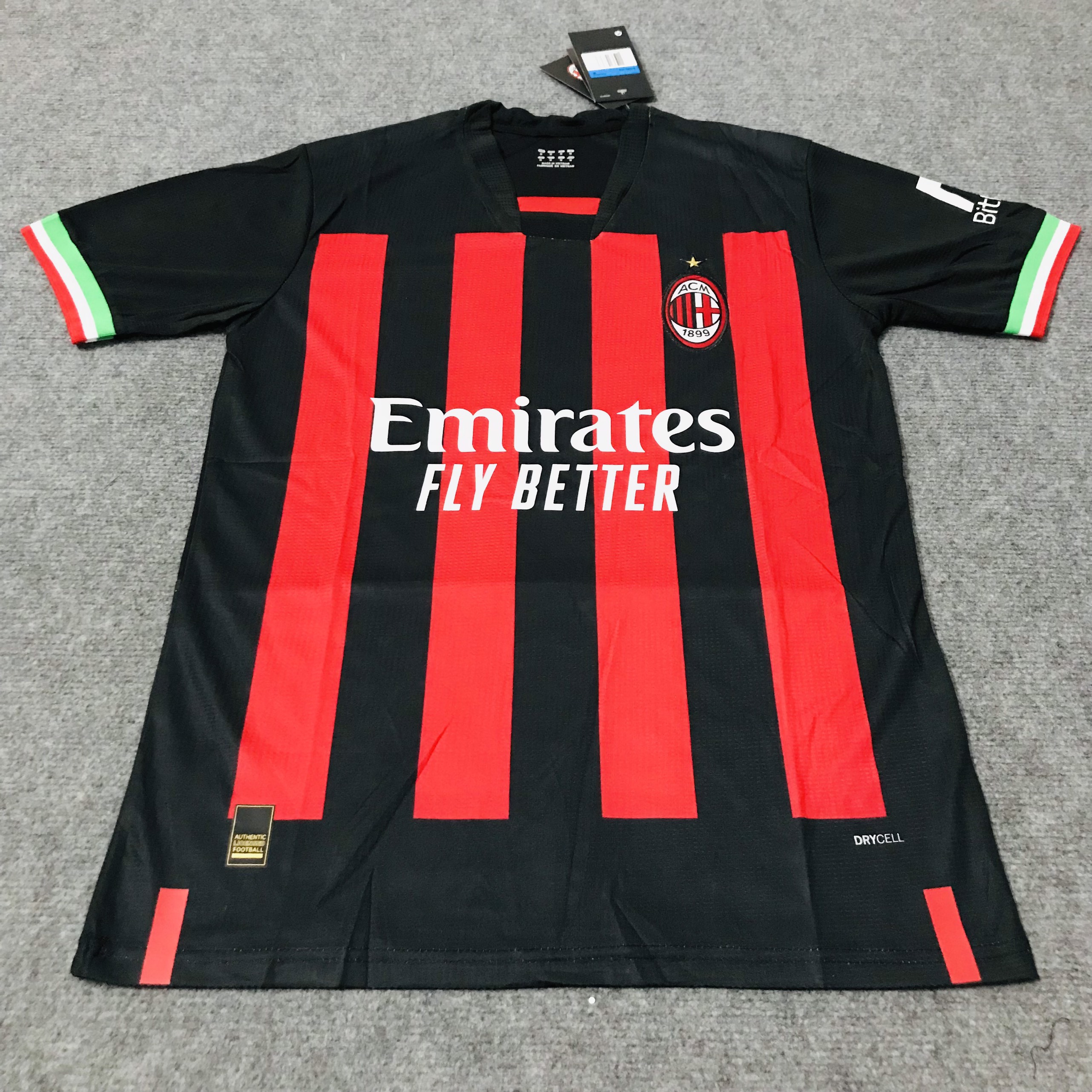 Bộ bóng đá vải thái AC Milan cao cấp
